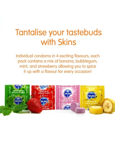 SKINS MULTI SABORES PRESERVATIVOS PREMIUM PACK 16