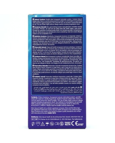 SKINS NATURAL PRESERVATIVOS PREMIUM PACK 8