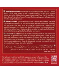 SKINS PRESERVATIVOS PREMIUM SABOR FRESA PACK 4