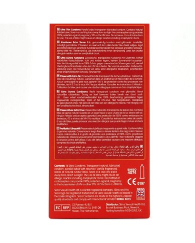 SKINS ULTRAFINOS PRESERVATIVOS PREMIUM PACK 16
