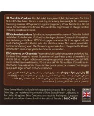 SKINS PRESERVATIVOS PREMIUM SABOR CHOCOLATE PACK 4