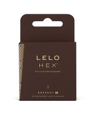 LELO HEX CONDOMS RESPECT XL 3 PACK