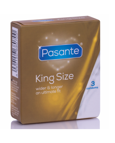 PASANTE PRESERVATIVOS KING MS LARGOS Y ANCHOS 3 UNIDADES