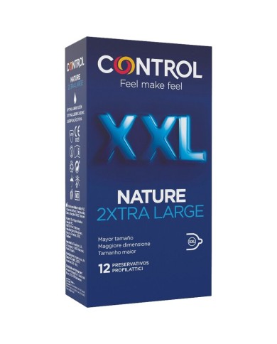 CONTROL NATURE 2XTRA LARGE PRESERVATIVOS XXL 12 UNIDADES