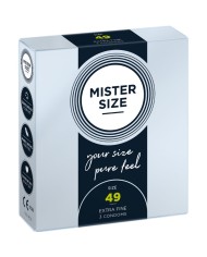 MISTER SIZE PRESERVATIVOS TALLA S 49 MM 3 UNIDADES
