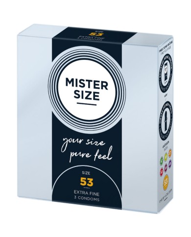 MISTER SIZE PRESERVATIVOS TALLA M 53 MM 3 UNIDADES