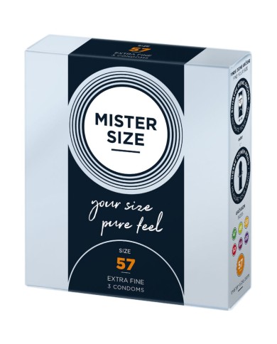 MISTER SIZE PRESERVATIVOS TALLA L 57 MM 3 UNIDADES