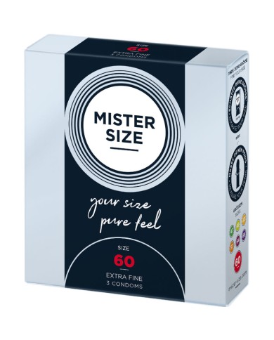 MISTER SIZE PRESERVATIVOS TALLA XL 60 MM 3 UNIDADES