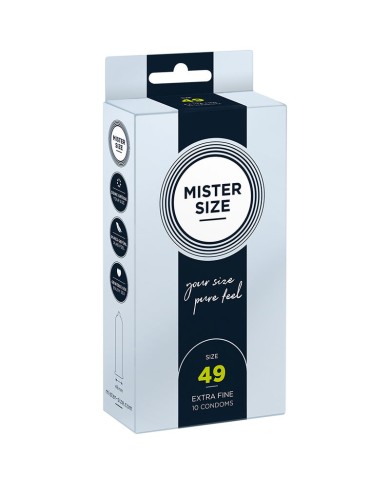 MISTER SIZE PRESERVATIVOS TALLA S 49 MM 10 UNIDADES