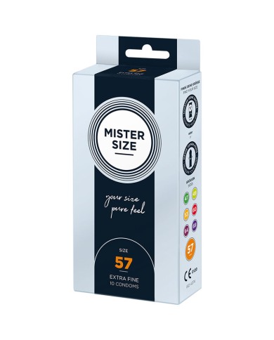 MISTER SIZE PRESERVATIVOS TALLA L 57 MM 10 UNIDADES