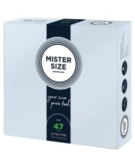 MISTER SIZE PRESERVATIVOS TALLA XS 47 MM 36 UNIDADES