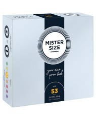 MISTER SIZE PRESERVATIVOS TALLA M 53 MM 36 UNIDADES