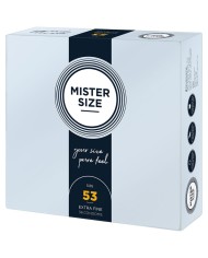 MISTER SIZE PRESERVATIVOS TALLA M 53 MM 36 UNIDADES