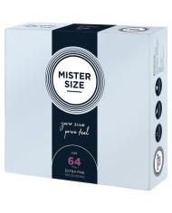 MISTER SIZE PRESERVATIVOS TALLA XXL 64 MM 36 UNIDADES