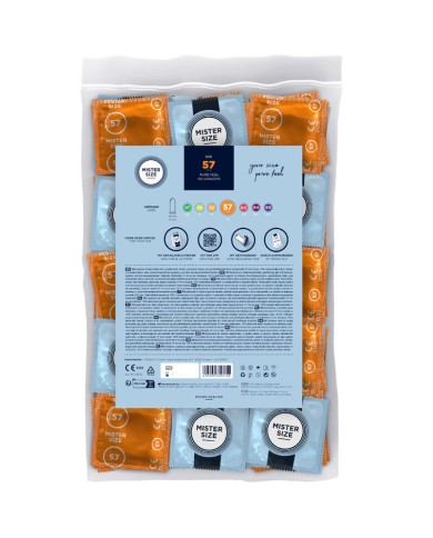 MISTER SIZE PRESERVATIVOS TALLA L 57 MM 100 UNIDADES