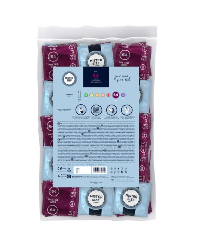 MISTER SIZE PRESERVATIVOS TALLA XXL 64 MM 100 UNIDADES