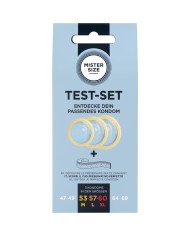 MISTER SIZE TEST SET 3 PRESERVATIVOS DIFERENTES TALLAS CINTA METRICA