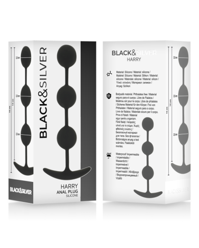 BLACKSILVER HARRY ROSARIO ANAL 3 ESFERAS SILICONA 14 CM