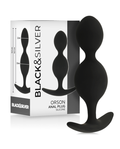 BLACKSILVER ORSON PLUG SILICONA 2 ONDAS ANALES 9 CM