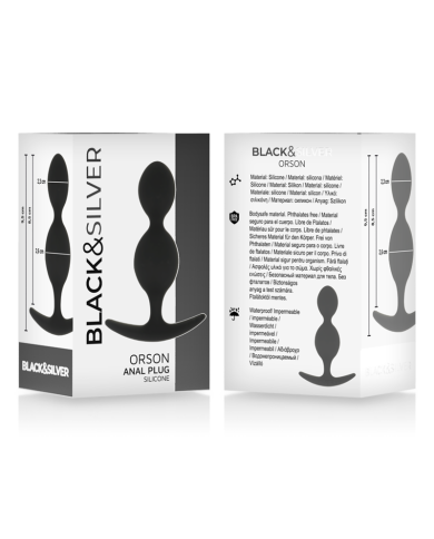 BLACKSILVER ORSON PLUG SILICONA 2 ONDAS ANALES 9 CM