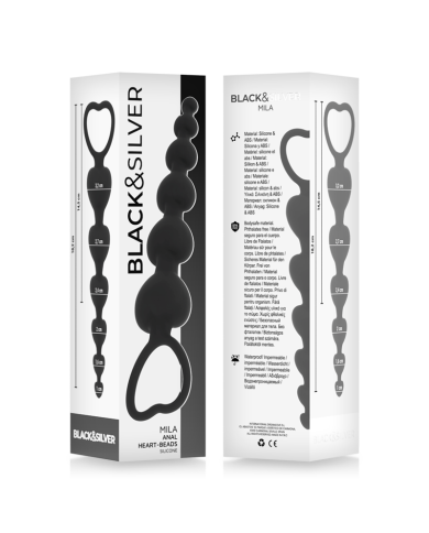 BLACKSILVER MILA CADENA ANAL DE CORAZONES 18 CM