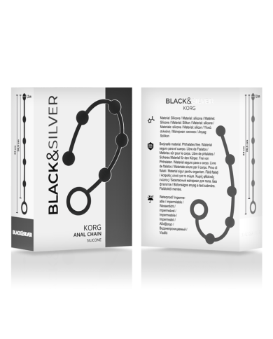 BLACKSILVER KORG ROSARIO ANAL INICIACION SILICONA 21 CM