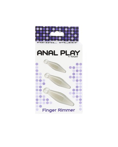 TOYJOY ANAL PLAY RIMMER DE DEDO 3 PIEZAS TRANSPARENTE