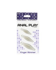 TOYJOY ANAL PLAY RIMMER DE DEDO 3 PIEZAS TRANSPARENTE