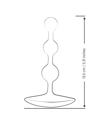 ROMP AMP PURPLE BOLAS ANALES FLEXIBLES DE SILICONA 125 CM MORADO