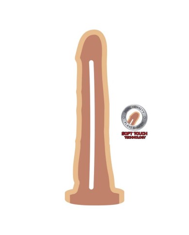 GET REAL DUAL DENSITY DONG 19 CM NATURAL GET REAL DUAL DENSITY DONG 19 CM NATURAL