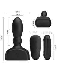 MR PLAY PLUG ANAL HINCHABLE NEGRO CONTROL REMOTO