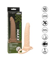 CALEXOTICS PERFORMANCE MAXX DOBLE PENETRADOR RECARGABLE PIEL CLARO