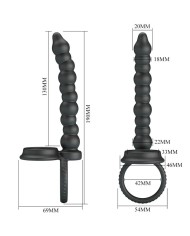 PRETTY LOVE DILLION ANILLO PENE PARA DONLE PENETACION NEGRO