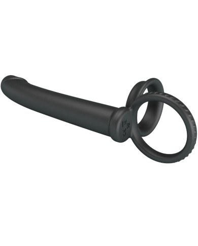 PRETTY LOVE MOSES ANILLO DOBLE PENE PARA DONLE PENETACION NEGRO