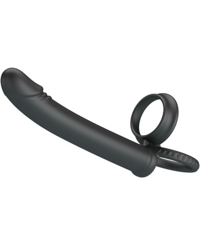 PRETTY LOVE MOSES ANILLO DOBLE PENE PARA DONLE PENETACION NEGRO