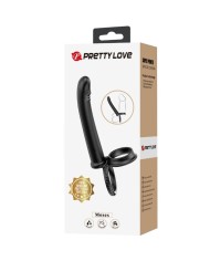 PRETTY LOVE MOSES ANILLO DOBLE PENE PARA DONLE PENETACION NEGRO