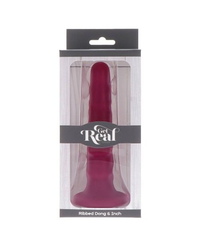 GET REAL RIBBED DONG 12 CM ROJO GET REAL RIBBED DONG 12 CM ROJO