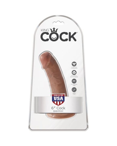 KING COCK PENE REALISTICO 15 CM CARAMELO KING COCK PENE REALISTICO 15 CM CARAMELO