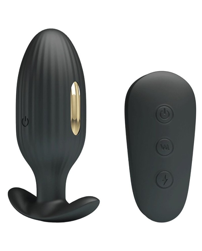 PRETTY LOVE KELLY PLUG ANAL VIBRADOR RECARGABLE NEGRO