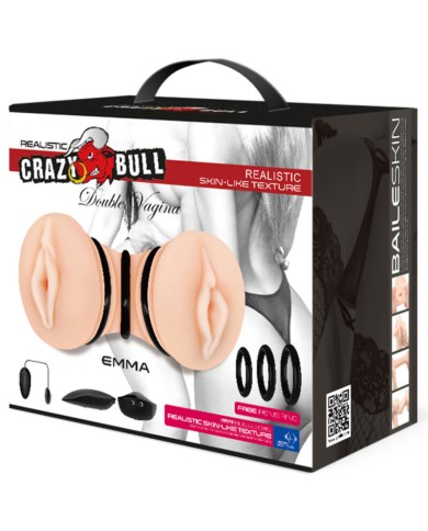 CRAZY BULL EMMA MASTURBADOR DOBLE VAGINA REALISTICO