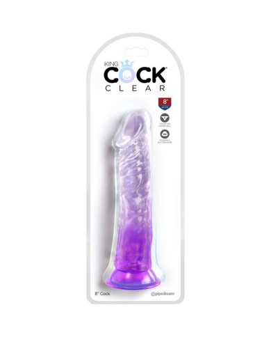 KING COCK CLEAR PENE REALISTICO 197 CM MORADO KING COCK CLEAR PENE REALISTICO 197 CM MORADO