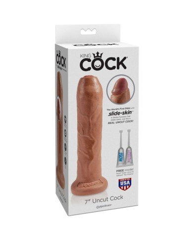 KING COCK PENE REALISTICO CON PREPUCIO 178 CM CARAMELO KING COCK PENE REALISTICO CON PREPUCIO 178 CM CARAMELO