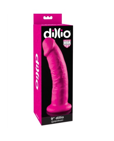DILLIO DILDO CON VENTOSA ROSA 229 CM