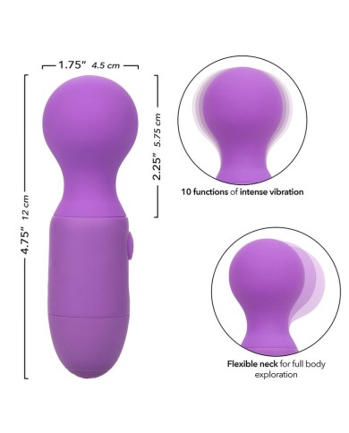 CALEXOTICS FIRST TIME MASAJEADOR RECARGABLE 10 VIBRACIONES VIOLETA