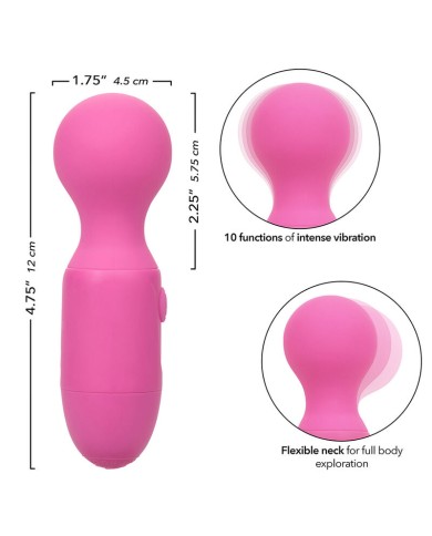 CALEXOTICS FIRST TIME MASAJEADOR RECARGABLE 10 VIBRACIONES ROSA