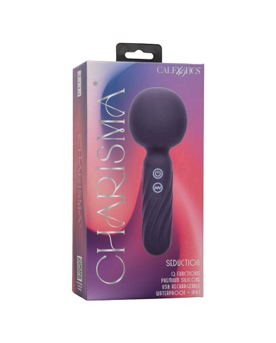 CALEXOTICS CHARISMA SEDUCTION MASAJEADOR 12 FUNCIONES 1775 CM X 625 CM MORADO