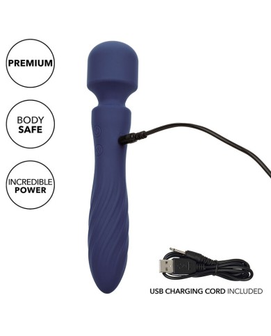 CALEXOTICS CHARISMA MYSTIQUE MASAJEADOR DOBLE MOTOR 12 FUNCIONES 215 CM X 45 CM MORADO