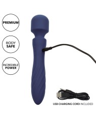 CALEXOTICS CHARISMA MYSTIQUE MASAJEADOR DOBLE MOTOR 12 FUNCIONES 215 CM X 45 CM MORADO