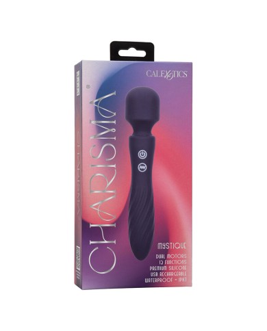 CALEXOTICS CHARISMA MYSTIQUE MASAJEADOR DOBLE MOTOR 12 FUNCIONES 215 CM X 45 CM MORADO