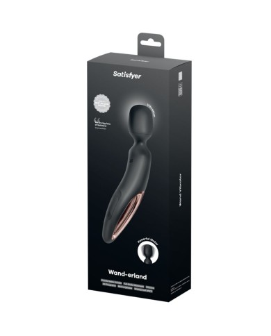 SATISFYER WAND ERLAND MASAJEADOR VIBRADOR NEGRO